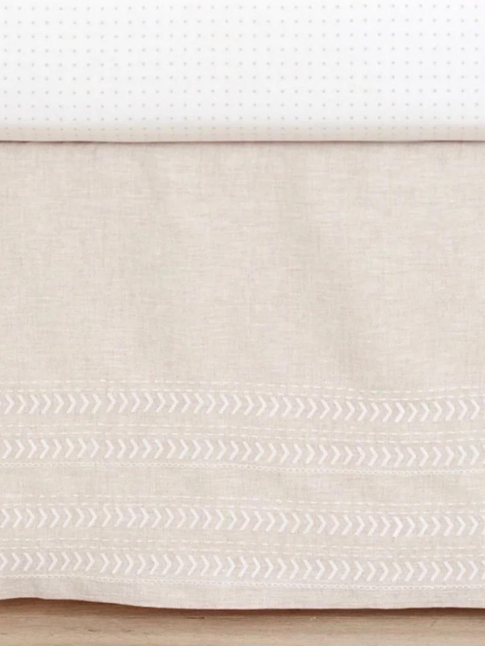 Pottery Barn Linen Crib Skirt
